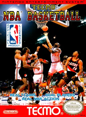 Tecmo NBA Basketball (USA) (NES-BK) (Rev 1) box cover front